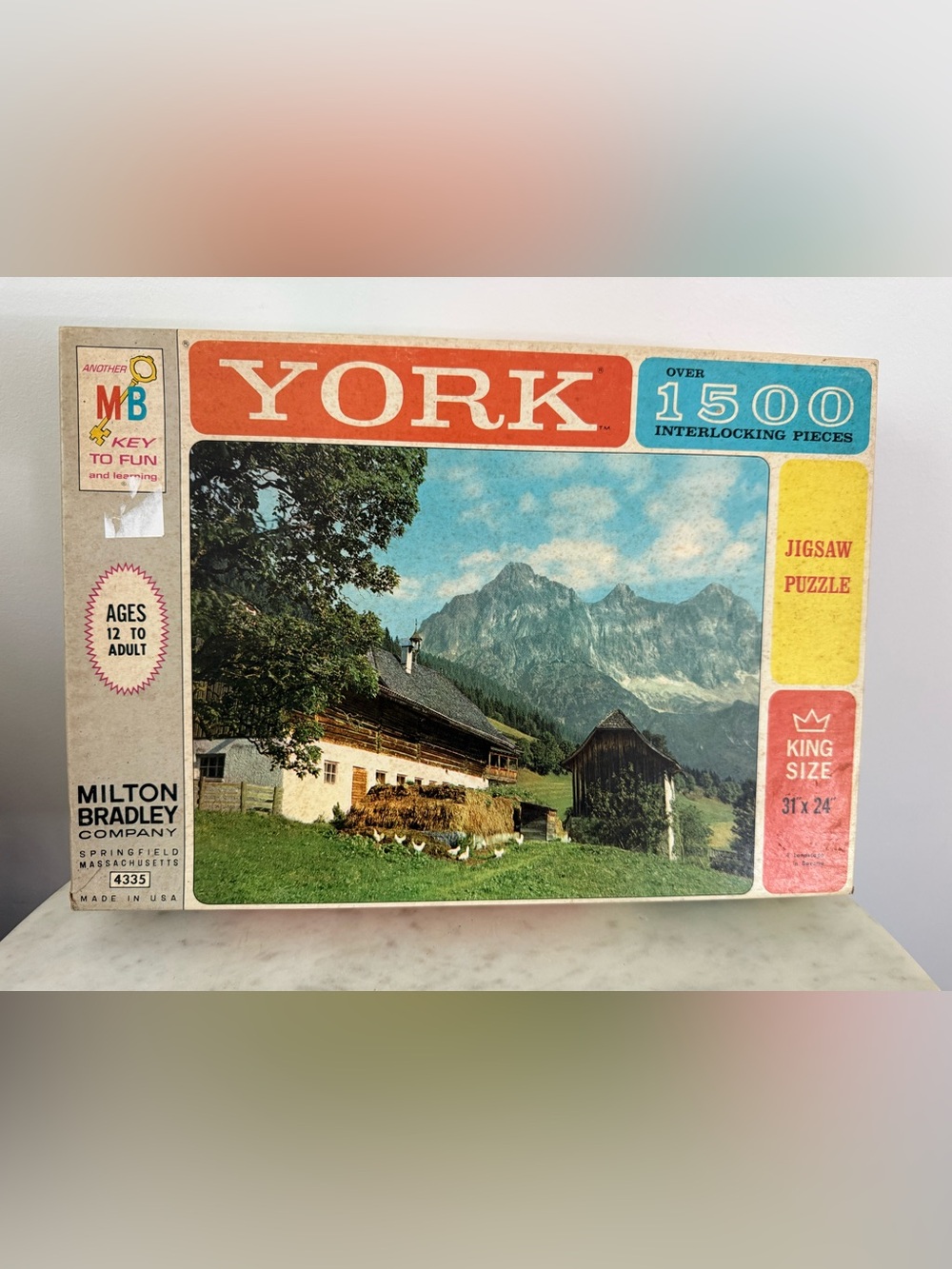 Vintage MB Milton Bradley York 1500 pc Jigsaw Puzzle Germany